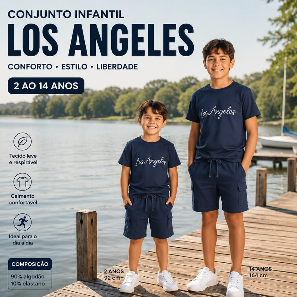 Conjunto Los Angeles Menino Azul