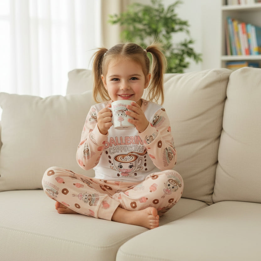 Um pijama divertido e perfeito para crianças que gostam de se sentir quentinhas, mas não demasiado.
Algodão