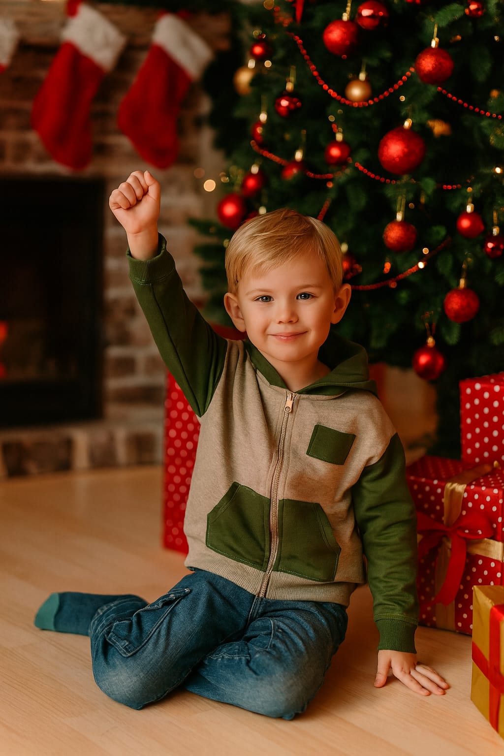 Um casaco maravilhoso, em felpa cardada de uma qualidade surpreendente e muito quentinho.