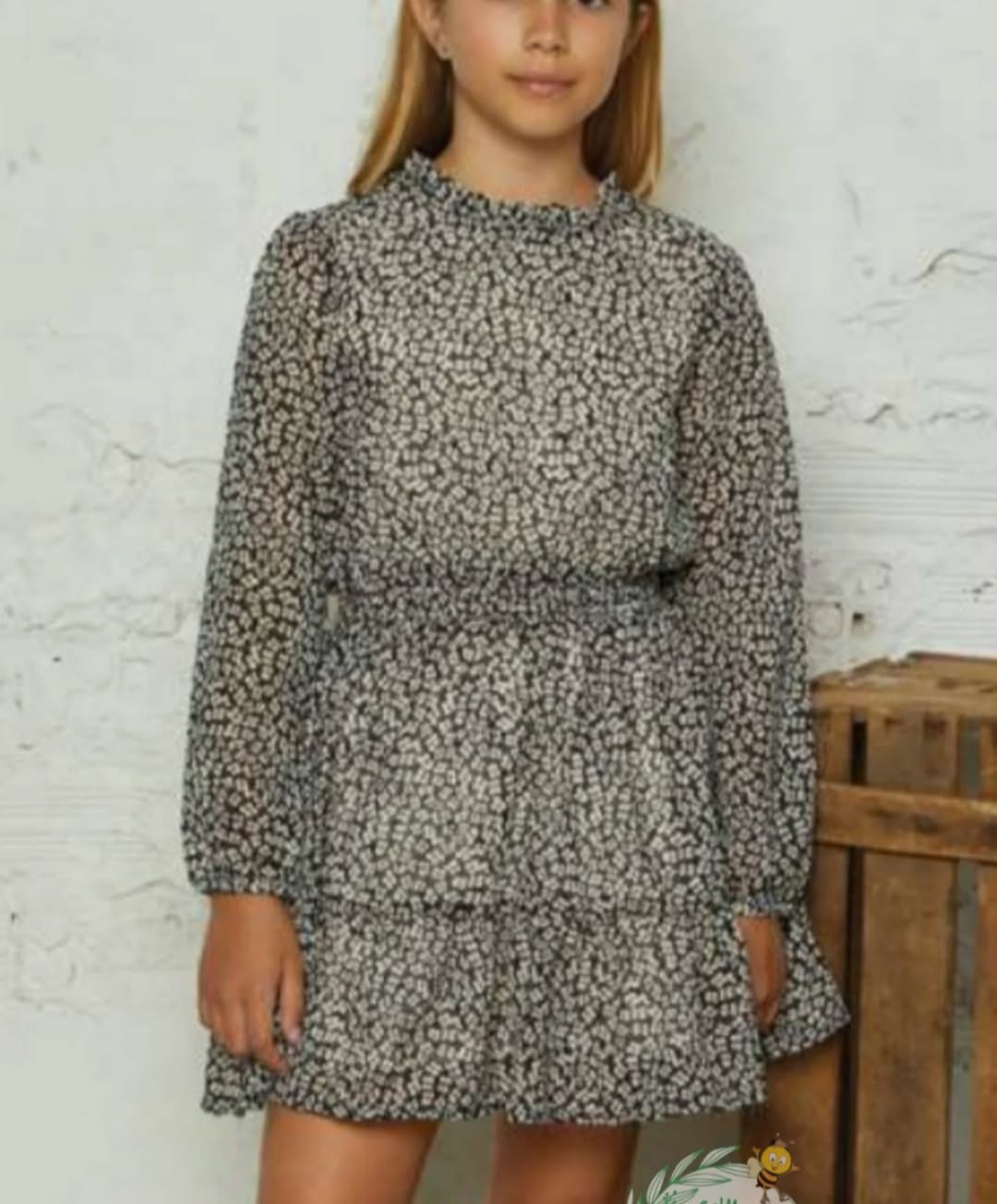 Vestido com manga