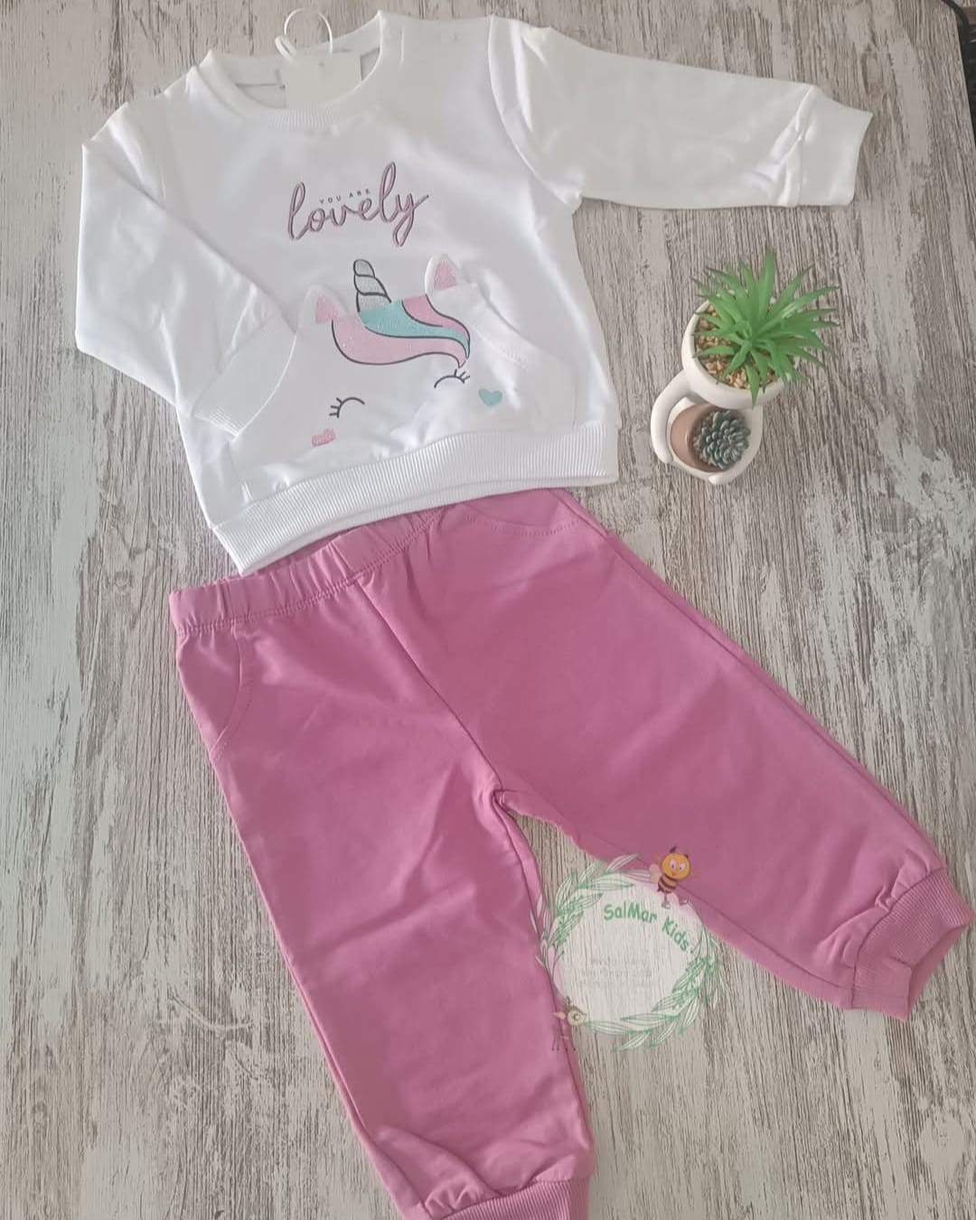 Fato de treino unicórnio