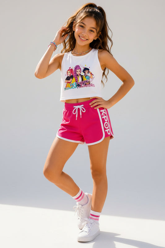 Conjunto Menina K-Pop Demon Hunters