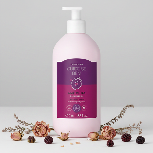 Loção Corporal Cuide-se Bem Amoruda 400ml frasco rosa com pump