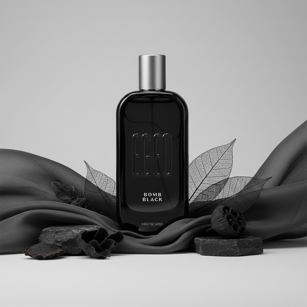 Perfume Egeo Bomb Black O Boticário 90ml frasco preto
