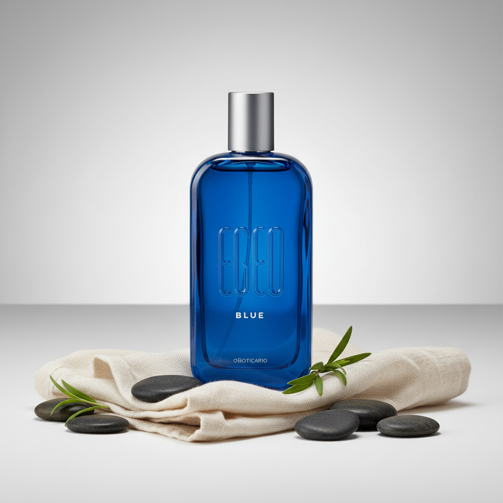 Perfume Egeo Blue O Boticário 90ml frasco azul