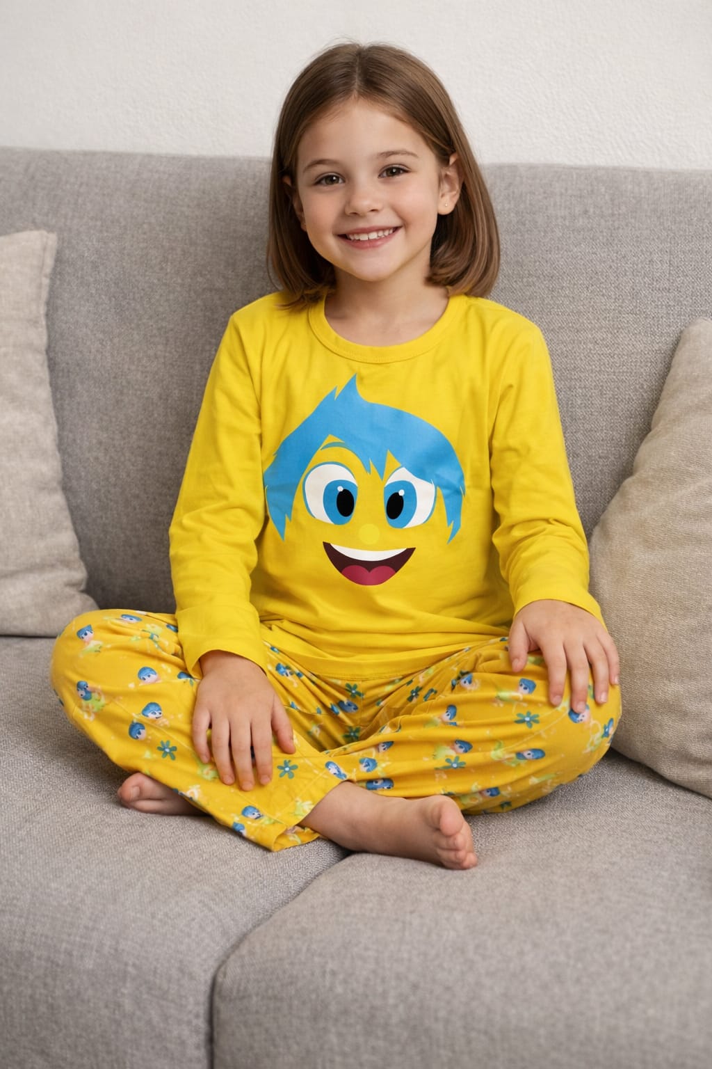 Aqui até dormir é com estilo e qualidade. Um pijama super bonito, super confortável e muito giro. Pijama cardado.
